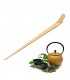 Cuillère à thé Matcha en bambou, faite à la main.