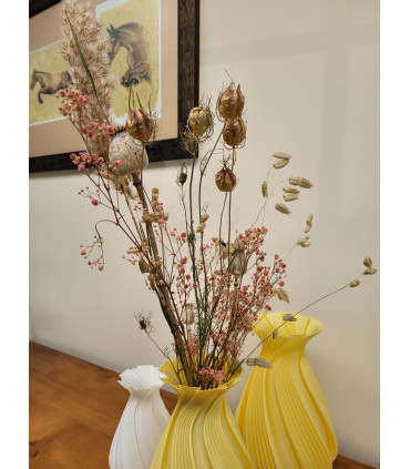 Vase original et Fleurs séchées