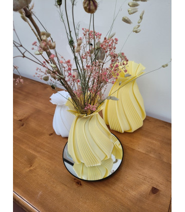 Vase original et Fleurs séchées